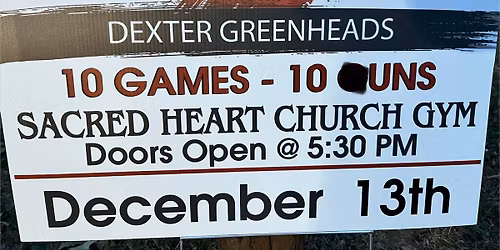 Dexter Greenhead Chapters Annual Bingo event
