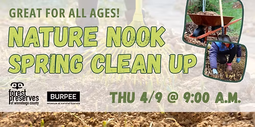 Nature Nook Spring Clean Up with Burpee Museum of Natural History