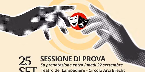 SESSIONE di PROVA per Corso Teatro Adulti a cura di Chiara Amplo Rella - Bologna