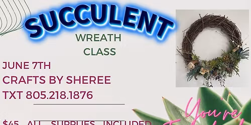 Succulent wreath class 