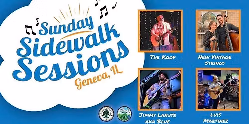 Geneva Sunday Sidewalk Sessions - THE KOOP B Buskin'!