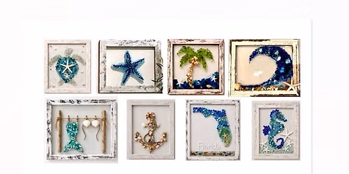 Beach Glass Frame Craft Workshop at The Sandbar & Grille in Fort Myers