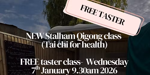 Weds Qigong class. Health for all.