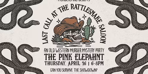 Old West Murder Mystery Party: Last Call at the Rattlesnake Saloon