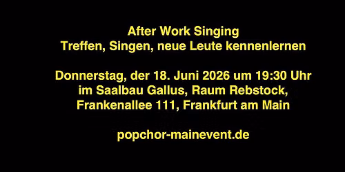 After Work Singing 