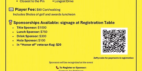 VVA 2nd Annual Golf Tournament fundraiser