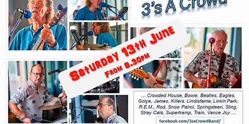 3's A Crowd * LIVE BAND *