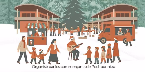 March\u00e9 de No\u00ebl organis\u00e9 par les commer\u00e7ants de Pechbonnieu