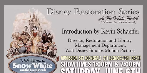 SNOW WHITE AND THE SEVEN DWARFS- Disney Restoration Series