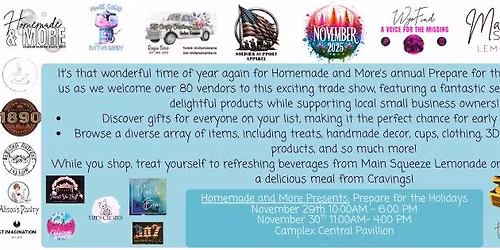 Homemade and More presents: Prepare for the Holidays