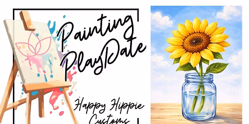 Sunflower Painting PlayDate 