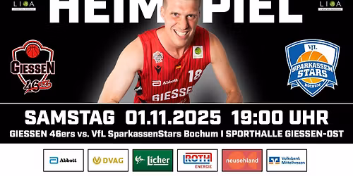 Heimspiel GIESSEN 46ers - VfL SparkassenStars Bochum