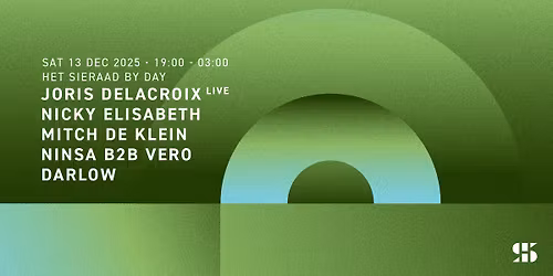 Het Sieraad by Day: Joris Delacroix (live) | Nicky Elisabeth | Mitch de Klein | & more