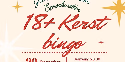 18+ Kerstbingo