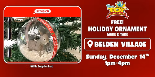 FREE schleich\u00ae Holiday Ornament Make & Take