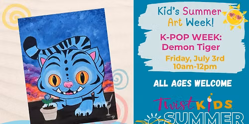 Kids Summer Art K-POP Week: Demon Tiger