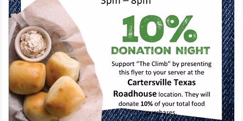 Texas Roadhouse Dine to Donate with The Climb - Team Cartersville