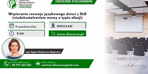 WROC\u0141AW >> NOWO\u015a\u0106 Wspieranie rozwoju j\u0119zykowego dzieci z DLD