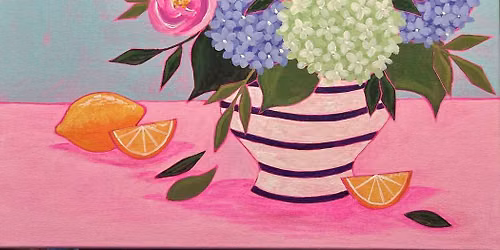 Paint and Sip: Citrus Summer Blooms