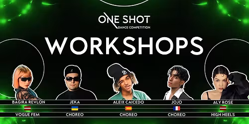 Workshops with ONE SHOT 2026 judges