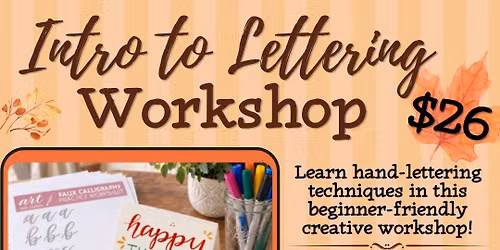 Intro to Hand Lettering Workshop