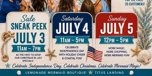 Stars, Stripes & Christmas in July!
