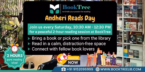 Andheri Reads - Join us every Saturday @BookTree for more exciting moments! 