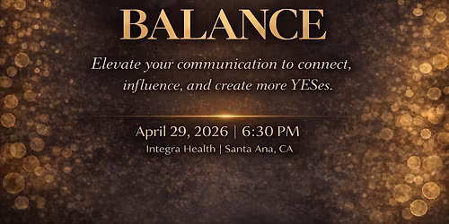 Balance- Networking Event