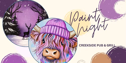 PAINT NIGHT IN THE AFTERNOON AT CREEKSIDE PUB & GRILL