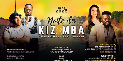 \ud83c\udf1f NOITE DA KIZOMBA \ud83c\udf1f - September Edition