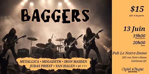 Hommage Heavy Rock avec Baggers