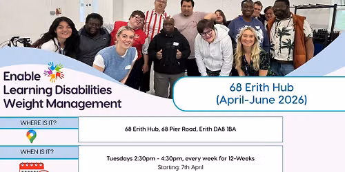 Learning Disabilities Weight Management Programme - 68 Erith Hub