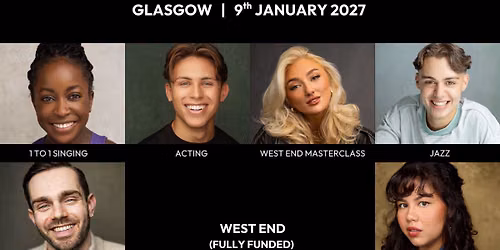 FREE UK Fully Funded Musical Theatre Workshop GLASGOW