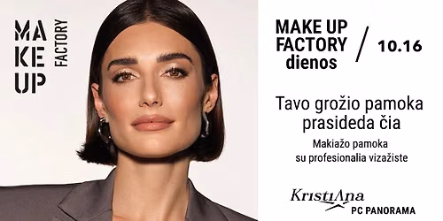 MAKE UP FACTORY makia\u017eo pamoka