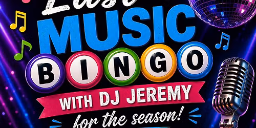 Last Music Bingo of the Season!