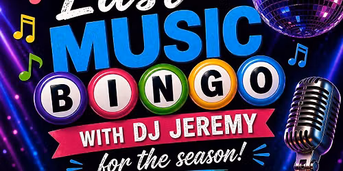 Last Music Bingo of the Season!