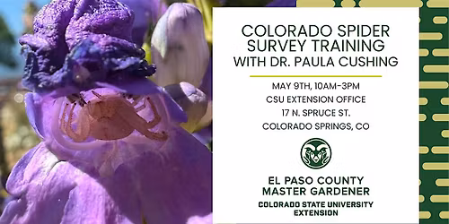 Colorado Spider Survey Training Workshop