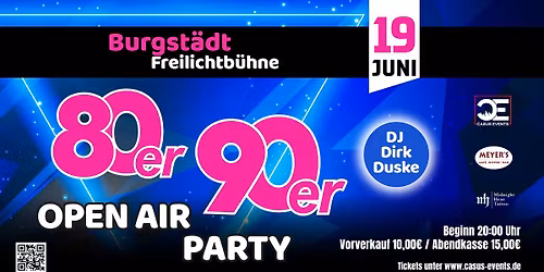 80er\/90er Open Air Party Burgst\u00e4dt