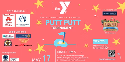Sussex Family YMCA 4th Annual Putt Putt Tournament