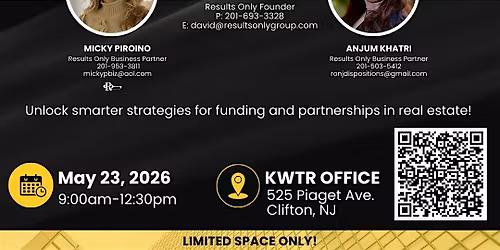 Creative Financing, Raising Capital  and Joint Ventures