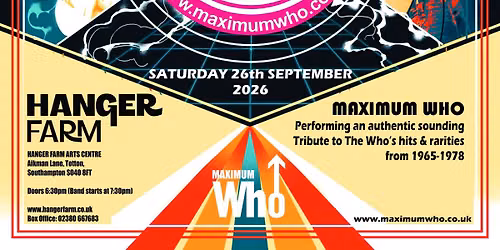 Maximum Who - The UK\u2019s Quintessential tribute to The Who