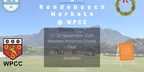 Inaugural Rondebosch Markets @WPCC