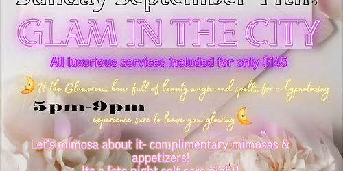 Glam In The City- Pop up event