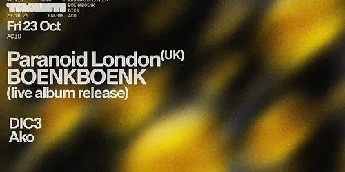 Traum Nacht Paranoid London BoenkBoenk DIC3 Ako
