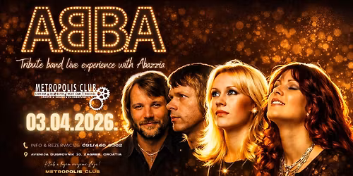 "The REAL ABBA TRIBUTE Band" Live Experience \/ 03.04.2026. @METROPOLIS CLUB