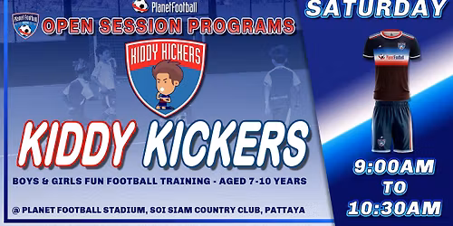 Saturday - Kiddy Kickers (7-10 Years)