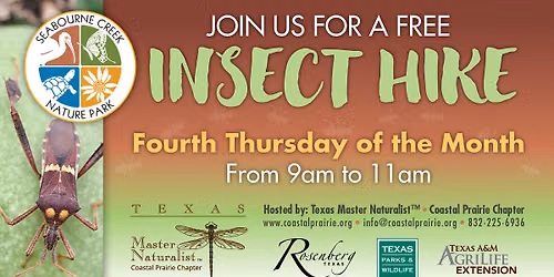 FREE Insect Hike Thursday, June 25th at Seabourne Creek Nature Park
