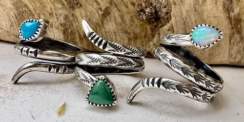 "Make it at Meltdown" Stamped Snake Ring