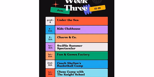 Summer Camp 2026- week 3