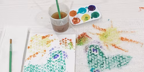 Tiny Art Explorers: Bubble Wrap Painting Party